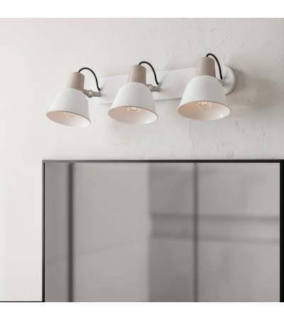 Lampe Murale Salle de Bain Métal 3 Spots Birzay - 120611 - vue 10