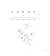 Lampe Murale Salle de Bain Métal 5 Spots Aizkra - 120616 - vue 3