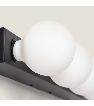 Lampe Murale Salle de Bain Métal 5 Spots Aizkra - 120616 - vue 5