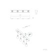 Lampe Murale Salle de Bain Métal 4 Spots Aizkra - 120621 - vue 3