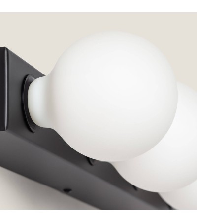 Lampe Murale Salle de Bain Métal 4 Spots Aizkra - 120621 - vue 5