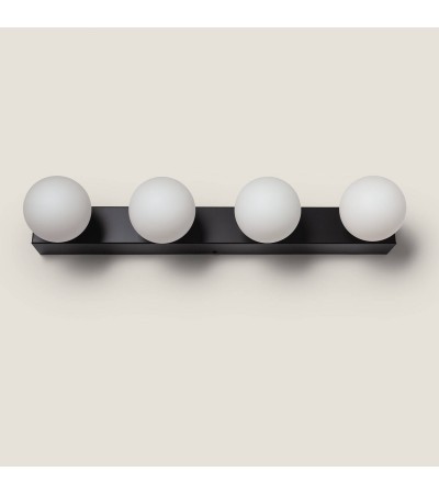 Lampe Murale Salle de Bain Métal 4 Spots Aizkra - 120621 - vue 7