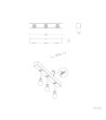 Lampe Murale Salle de Bain Métal 3 Spots Aizkra - 120626 - vue 3