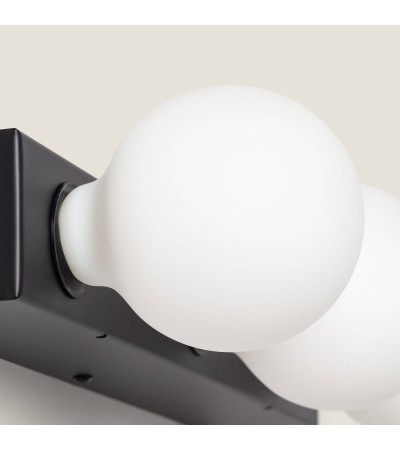 Lampe Murale Salle de Bain Métal 3 Spots Aizkra - 120626 - vue 5