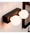 Lampe Murale Salle de Bain Métal 2 Spots Aizkra - 120631 - vue 1