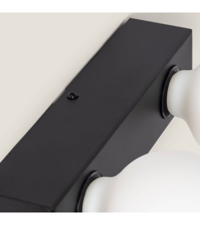 Lampe Murale Salle de Bain Métal 2 Spots Aizkra - 120631 - vue 6