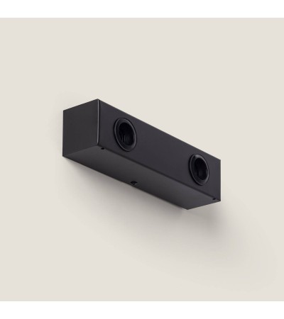 Lampe Murale Salle de Bain Métal 2 Spots Aizkra - 120631 - vue 8