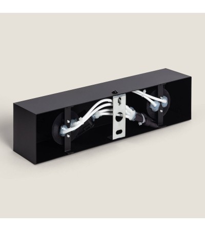 Lampe Murale Salle de Bain Métal 2 Spots Aizkra - 120631 - vue 10