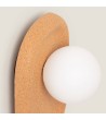 Lampe Murale Métal et Liège Leshna - 120656 - vue 2