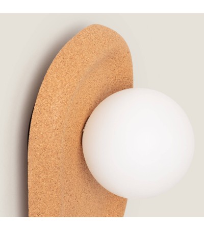 Lampe Murale Métal et Liège Leshna - 120656 - vue 7