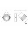 Lampe Murale Métal et Liège Liksy - 120666 - vue 9