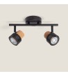 Lampe Murale Métal et Liège Deux Spots Liksy - 120671 - vue 7