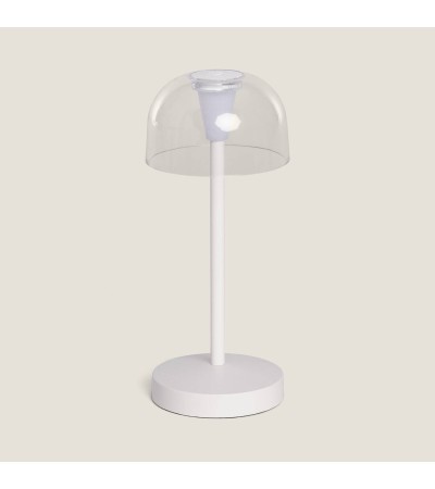 Lampe à Poser LED Portable pour Extérieur Métal avec Batterie Rechargeable Lendora - 120951 - vue 3