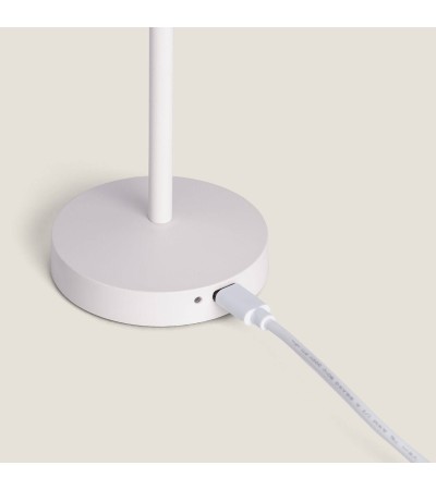 Lampe à Poser LED Portable pour Extérieur Métal avec Batterie Rechargeable Lendora - 120951 - vue 5