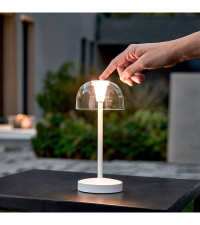 Lampe à Poser LED Portable pour Extérieur Métal avec Batterie Rechargeable Lendora - 120951 - vue 7
