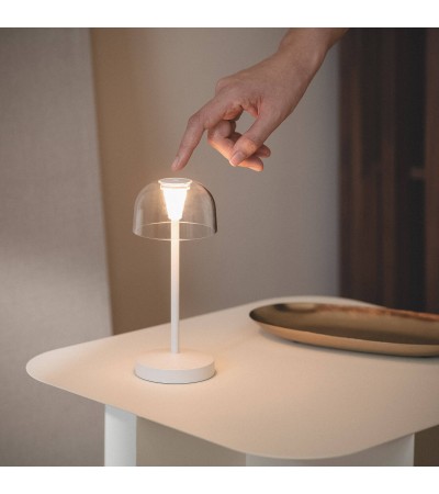 Lampe à Poser LED Portable pour Extérieur Métal avec Batterie Rechargeable Lendora - 120951 - vue 9