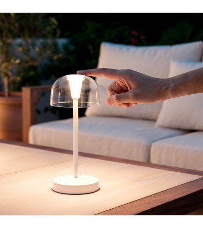 Lampe à Poser LED Portable pour Extérieur Métal avec Batterie Rechargeable Lendora - 120951 - vue 11