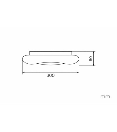 Plafonnier LED 24W Rond Métal Ø300 mm Kate - 122016 - vue 6