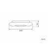 Plafonnier LED 24W Rond Métal Ø300 mm Kate - 122016 - vue 6