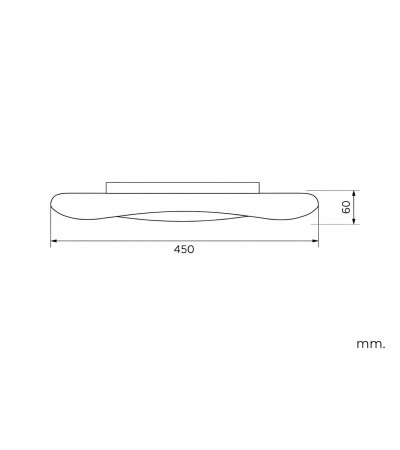 Plafonnier LED 36W Rond Ø450 mm Kate - 122021 - vue 6