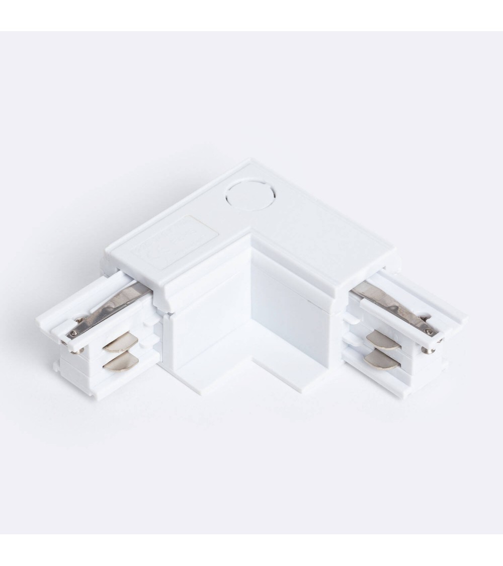 Connecteur “Left Side” Tipe L pour Rail Triphasé Encastré Aluminium - 122931 - vue 1