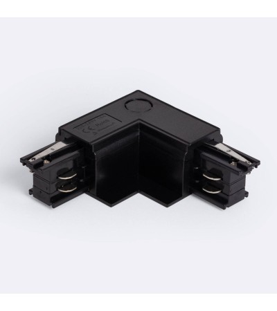 Connecteur 'Right Side' Type L pour Rail Triphasé Borgia Encastré Aluminium