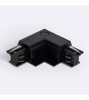 Connecteur 'Right Side' Type L pour Rail Triphasé Borgia Encastré Aluminium - 122941 - vue 1