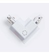 Connecteur 'Right Side' Type L pour Rail Triphasé Borgia Encastré Aluminium - 122941 - vue 10