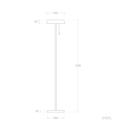 Lampadaire Solaire Extérieur LED 2,6W Métal Aldana - 122951 - vue 3