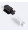 Connecteur “Right Side” Triphasé pour Rail Encastré Aluminium - 122956 - vue 2