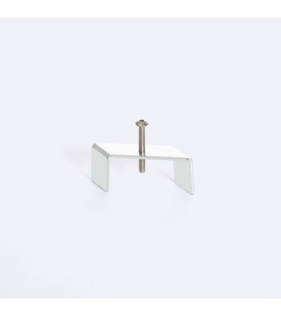 Clip pour Rail Monophasé Borgia Encastré Aluminium - 123106 - vue 1