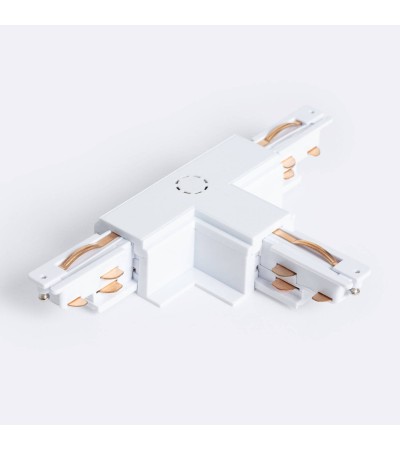 Connecteur 'Right Side' Type T pour Rail Triphasé DALI Track Encastré Aluminium - 123191 - vue 1