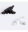 Connecteur 'Right Side' Type T pour Rail Triphasé DALI Track Encastré Aluminium - 123191 - vue 2