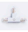 Connecteur 'Right Side' Type T pour Rail Triphasé DALI Track Encastré Aluminium - 123191 - vue 4