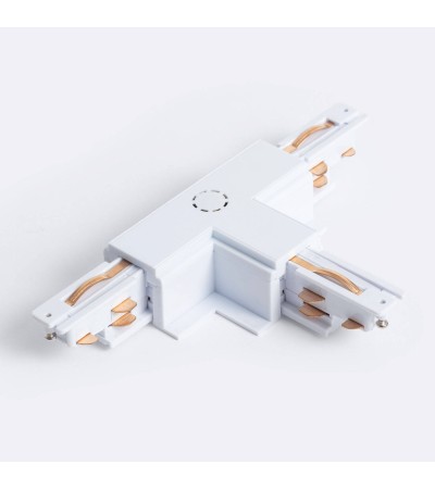 Connecteur 'Left Side' Type T pour Rail Triphasé DALI Track Encastré Aluminium - 123196 - vue 1