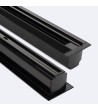 Rail Triphasé DALI Track Encastré Aluminium pour Spots LED 1 Mètre - 123206 - vue 3