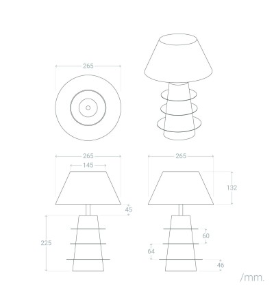 Lampe à Poser Métal Kadrina - 123361 - vue 3
