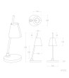 Lampe à Poser Métal Bardney - 123376 - vue 3