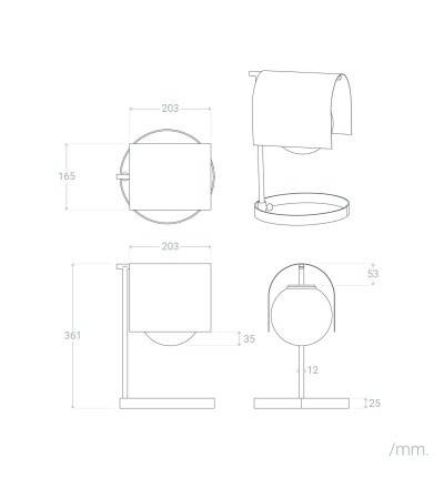 Lampe à Poser Métal Heswall - 123431 - vue 3
