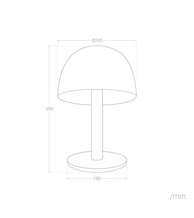 Lampe à Poser Métal et Bois Mallavi - 123521 - vue 3