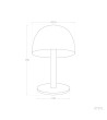 Lampe à Poser Métal et Bois Mallavi - 123521 - vue 3