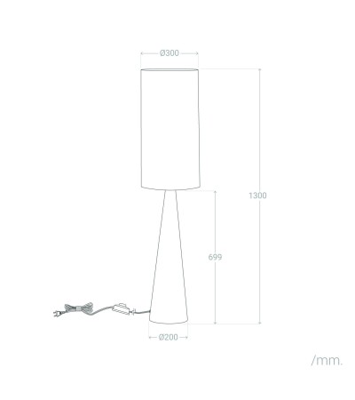 Lampadaire Métal et Tissu Cambaca - 123776 - vue 10