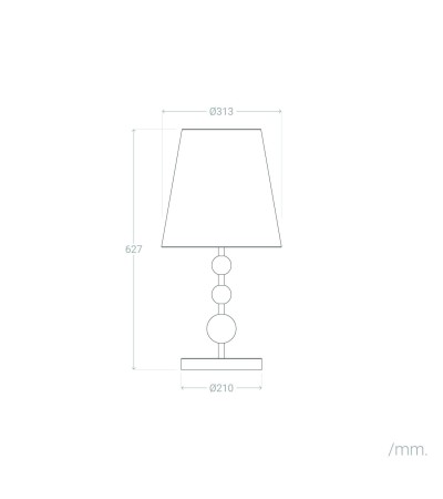 Lampe à Poser Métal Nunda - 123781 - vue 3