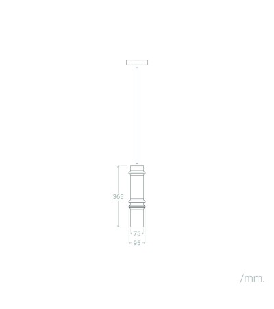 Suspension Métal Bobey III - 123816 - vue 3