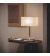 Lampe à Poser Métal et Tissu avec Port USB et Interrupteur Tactile Katie - 124041 - vue 2