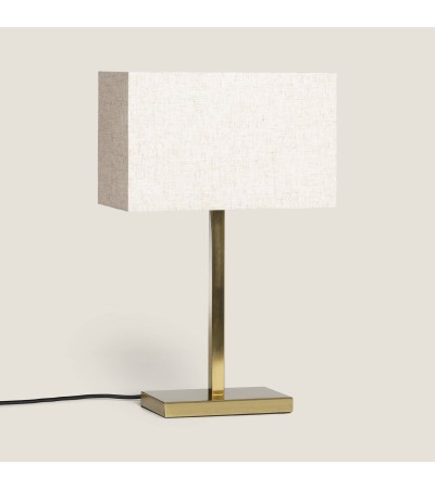 Lampe à Poser Métal et Tissu avec Port USB et Interrupteur Tactile Katie - 124041 - vue 3