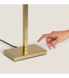 Lampe à Poser Métal et Tissu avec Port USB et Interrupteur Tactile Katie - 124041 - vue 10