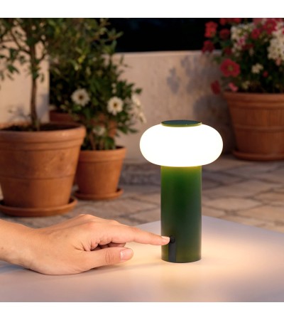 Lampe à poser LED portable extérieur métal avec batterie rechargeable Katse - 124071 - vue 9
