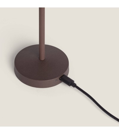 Lampe à Poser LED Portable Extérieure Métal avec Batterie Rechargeable Magatzi - 124076 - vue 6