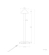 Lampe à Poser LED Portable Extérieure Métal avec Batterie Rechargeable Magatzi - 124076 - vue 8